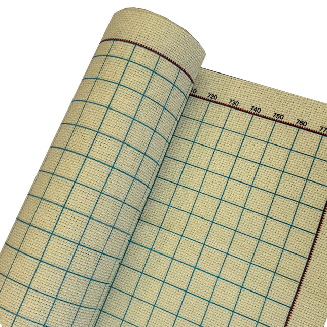 14CT Easy Count Aida Cotton Fabric with Washable Grid Lines, Ivory Beige