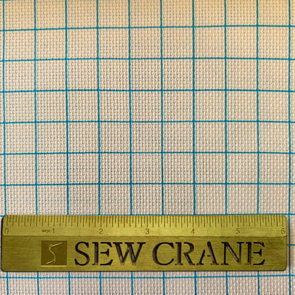 14CT Easy Count Aida Cotton Fabric with Washable Grid Lines, Ivory Beige