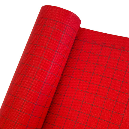 14CT Easy Count Aida Cotton Fabric with Washable Grid Lines, Ruby Red