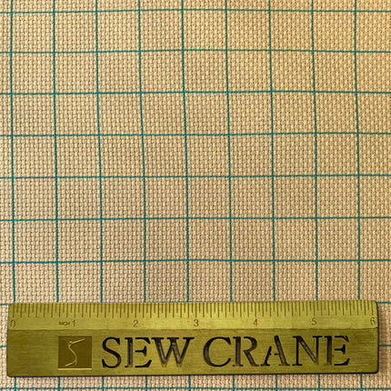 14CT Easy Count Aida Cotton Fabric with Washable Grid Lines, Golden Mustard