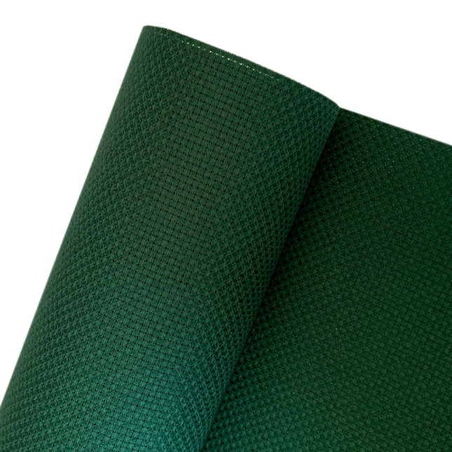 14 Count Aida Fabric Cross Stitch Cloth, Forest Green