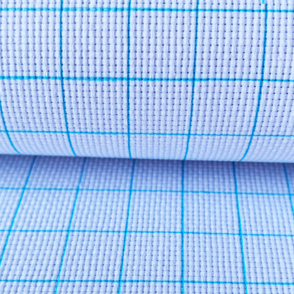 16 Count White Aida Cotton Fabric with Washable Grid Lines, Ideal for Cross Stitch and Needlework, 16 Holes Per Inch