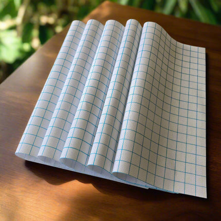 16 Count Easy Count Aida Cross Stitch Fabric with washable Grid Lines, 11.8 x 11.8 Inch Squares, Set of 5 Pieces (Copy)