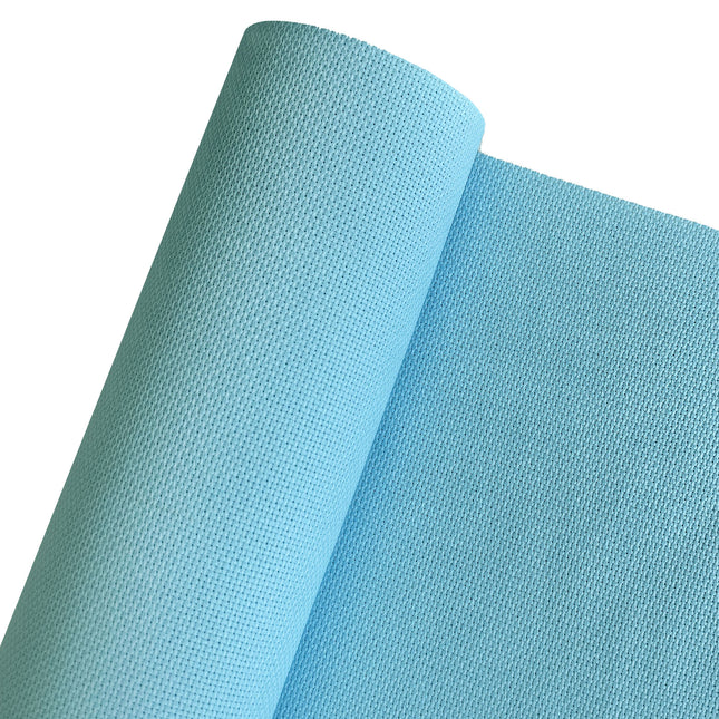 16 Count Aida Fabric Cross Stitch Cloth, Light Blue