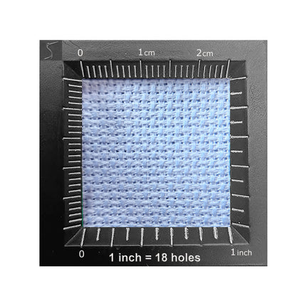 18 Count Aida Cross Stitch Fabric — Light Blue