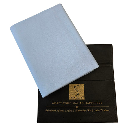 18 Count Aida Cross Stitch Fabric — Light Blue