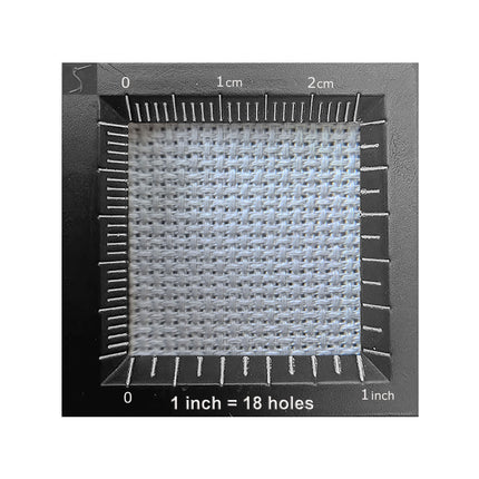 18 Count Aida Cross Stitch Fabric — Silver Mist Grey