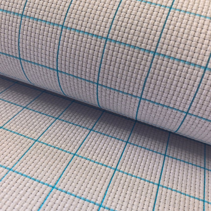 9CT Easy Count White Aida Cotton Fabric with Washable Grid Lines, Ideal for Cross Stitch
