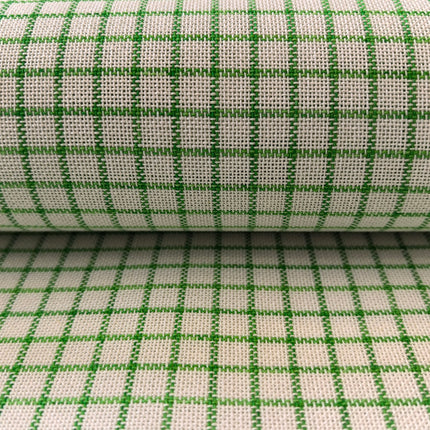 25CT Easy Count Embroidery Fabric, White with Green Water-Soluble Gridlines