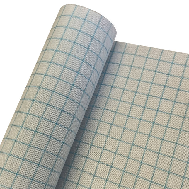 32CT Easy Count Embroidery Fabric, White with Blue Water-Soluble Gridlines