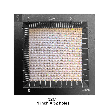 32 Count Light-Reflecting Iridescent Evenweave Embroidery Fabric, Light Coffee