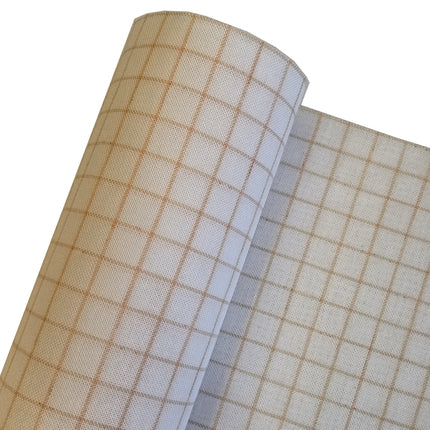 32 Count Easy Count Evenweave Fabric – White with Orange Water-Soluble Grid