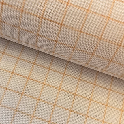 32 Count Easy Count Evenweave Fabric – White with Orange Water-Soluble Grid
