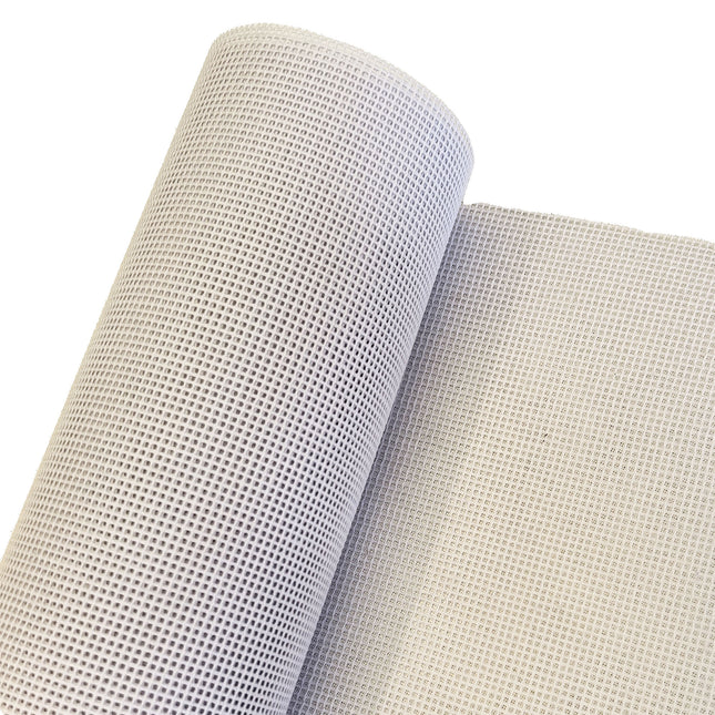 10CT Mono Interlock Canvas, White