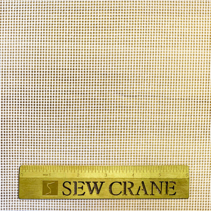 10CT Mono Interlock Canvas, White
