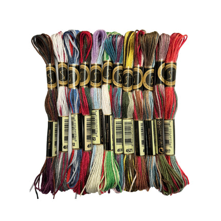 12 Skeins of Magical Color Variations Embroidery Floss Pack