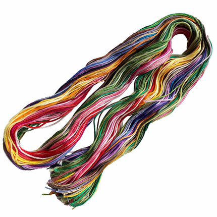 1 Meter Length Cotton Embroidery Floss Pack, 100 Vibrant Colors for Cross Stitch and Embroidery