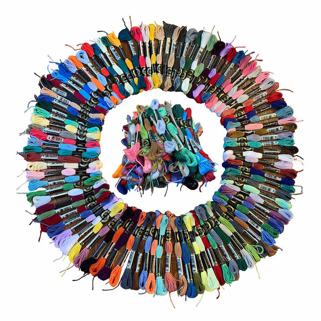 100pcs Colourful Embroidery Floss Pack for Cross Stitching and Embroidery